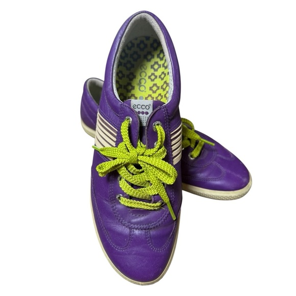 ECCO Street Premier Women’s Spikeless Golf Shoes EU 40 US 9–9.5 Purple Leather - Picture 4 of 9